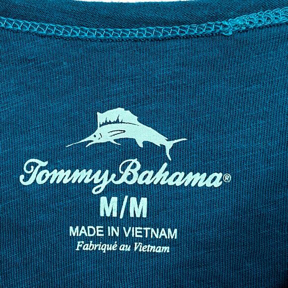 Tommy Bahama T-Shirt Men’s Medium Blue Soft Tee Short Sleeve Crew Neck Casual - Picture 5 of 9